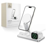 TECH-PROTECT QI15W-A47 3IN1 MAGNETIC MAGSAFE WIRELESS TÖLTŐ fehér
