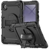 Tech-Protect Solid360 Samsung Galaxy A9+ tablet tok kitámasztóval, fekete