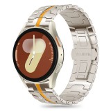TECH-PROTECT STAINLESS LINE Samsung Galaxy Watch 4 / 5 / 5 PRO / 6 / 7 / FE készülékhez tok TITANIUM narancssárga