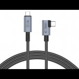 Tech-Protect USB Type-C - USB Type-C adat- és töltőkábel - Tech-Protect Ultraboost USB 4.0 / 8K / 40 Gbps / PD240 Cable - 240W - szürke (TP309252)