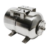 TECH Rozsdamentes tágulási tartály 24 liter fekvő inox saválló hidrofor EPDM membrán