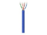 TECHLY 025619 TechlyPro Feltekert telepítő kábel UTP Cat6 4x2 drót CCA 305m kék
