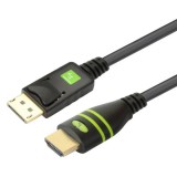 TECHLY  DisplayPort to HDMI Cable 1m Black ICOC-DSP-H-010