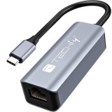 TECHLY  USB-C 3.0 to RJ45 Gigabit Converter Adapter IDATA-USB-ETGIGA-CA