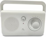 TechniSat 76-4820-01, analóg FM vételű, hordozható, fehér rádió