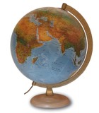 Technodidattica: Földgömb 30 cm-es - világító, duó, fatalpas - könyv