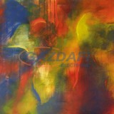 TECHNOTHERM ISP-AL 6 750 Infrapanel, 0,75kW, "absztrakt 6" nyomtatott, porszórt felület