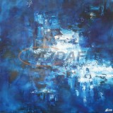 TECHNOTHERM ISP-AL 7 950 Infrapanel, 0,95kW, "absztrakt 7" nyomtatott, porszórt felület