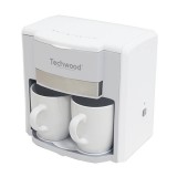 Techwood 2 csésze pour-over kávéfőző (fehér)