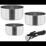 Teesa TSA0148 Rozsdamentes acél edénykészlet levehető fogantyúval COOK EXPERT 3 darab (TSA0148)