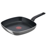 Tefal B5674053 Simply Clean 26 x 26 cm, Thermo-Spot, tapadásmentes Fekete grill serpenyő