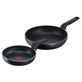 Tefal C2779053 Generous Cook 20 cm, 26 cm, Thermo-Signal, alumínium Inox-Fekete serpenyő szett (2 db)