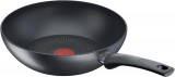 Tefal G2701972 Easy Chef 28 cm, Thermo-Signal, tapadásmentes Fekete Wok serpenyő