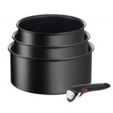 Tefal Ingenio Eco-Resist 4 db-os edény szett, fekete (L3979202)