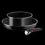 Tefal l1539243 serpeny&#336; szett ingenio 6 easy cook n clean black 3 részes