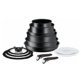 Tefal L3999953 Ingenio Black Stone serpenyő készlet