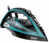 Tefal Ultimate Pure FV9844 vasaló Száraz és gőzölős vasaló Öntisztító Durilium talp 3200 W Fekete, Kék