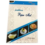 Téglalap alakú torta csipke fehér színben 12 db-os kiszerelésben 40x30cm 71841