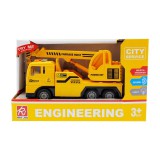 Teherautó, el., hang+fény, kampós, lend., 21x12 cm dobozban 3 gombel.