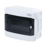 Tehnoplast FALON KÍVÜLI KISELOSZTÓ DOBOZ, D SOROZAT, 12MODULOS, ÁTLÁTSZÓ AJTÓ-1SOROS, 319X259X144 MM, IP65