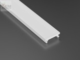 Tejfehér PVC takaróprofil Keskeny 1 méteres profilokhoz