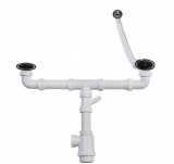 Teka 704-es szifoncsomag kétmedencés mosogatóhoz