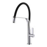 Teka FORMENTERA FO 997 mosogato csaptelep, felső kifolyócsővel fekete 62.997.02.0FN (62997020FN)