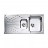 Teka Mofém 1000x500mm (1 medence, 1 gyümölcsmosó, 1 csepptálca) Trend 11/2B 1D beépíthető mosogató, 50000132 szifoncsomag (145150000)