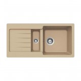 Teka mosogató Kea 60 B TG  (1 medence, 1 csepptálca)  topázbézs beépíthető, szifonnal, 88840