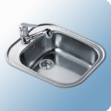 Teka Stylo 1B rozsdamentes mosogatótálca, 465x485 mm, 1 medencés, fényes - TEK-10107007