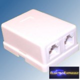 Telefon fali aljzat, 6P4C Dupla