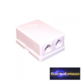 Telefon fali aljzat, 6P4C Dupla