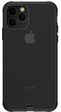 Telefon tok, iPhone 11 Pro Max hátlaptok, fekete kerettel, átlátszó, Devia Soft Elegant