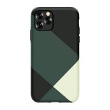Telefon tok, iPhone 11 Pro Max hátlaptok, mintás, zöld, Devia Simple Style
