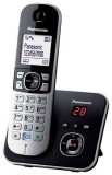 Telefon, vezeték nélküli, üzenetrögzítő, PANASONIC KX-TG6821PDB, fekete (GTTG6821B)