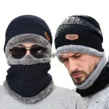 Téli Gyapjú Szélálló Kötött Férfi Sapka Fekete - Meleg és Stílusos Téli Fejfedő