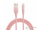 TELLUR Kevlar MFI Lighting kábel,1m, Rose-Gold TLL155241 (5949087922827)