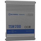 Teltonika TSW200 Unmanaged Gigabit Ethernet PoE Alumínium switch