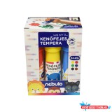 Tempera készlet, kenőfejes, 45 ml, Nebulo 6 klf. szín