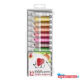 Tempera színes 12x12ml, Süni Ico 12 különféle szín