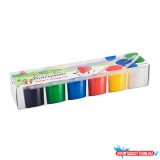 Tempera tégelyes 6x25ml, Süni Ico 6 különféle szín
