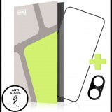 Tempered Glass Protector for iPhone 17, with adhesive ESD layer to repel dust (CaseFriendly) (TGD-IP17-BL)