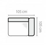 Tempo 1-ülés kartámasszal, jobbos,  cablo 10 mentol/krém varrás, GEVONA