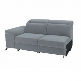 Tempo 2-es kanapé kihúzható 2 ERLI, anyag/világosszürke, megrendelésre, bal, ERMO