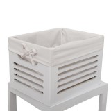 Tempo 4- fiókos komód, fehér/szürke, BIBI 4