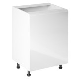 Tempo Alsó konyhaszekrény 1 Ajtós fehér korpusz szürke front