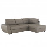 Tempo Bőr ülőgarnitúra, sötétszürke, jobb, BURNERO