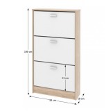 Tempo Cipősszekrény, 3 részes, tölgy sonoma/fehér, MB CIPŐSSZEKRÉNY DA13