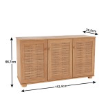 Tempo Cipősszekrény, MDF laminált, natúr, FP 02