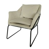 Tempo Dizájn fotel, bézs/fekete, KADAR